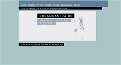 Desktop Screenshot of dreamcamera.be